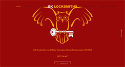 Desktop Screenshot of gklocksmiths.co.uk